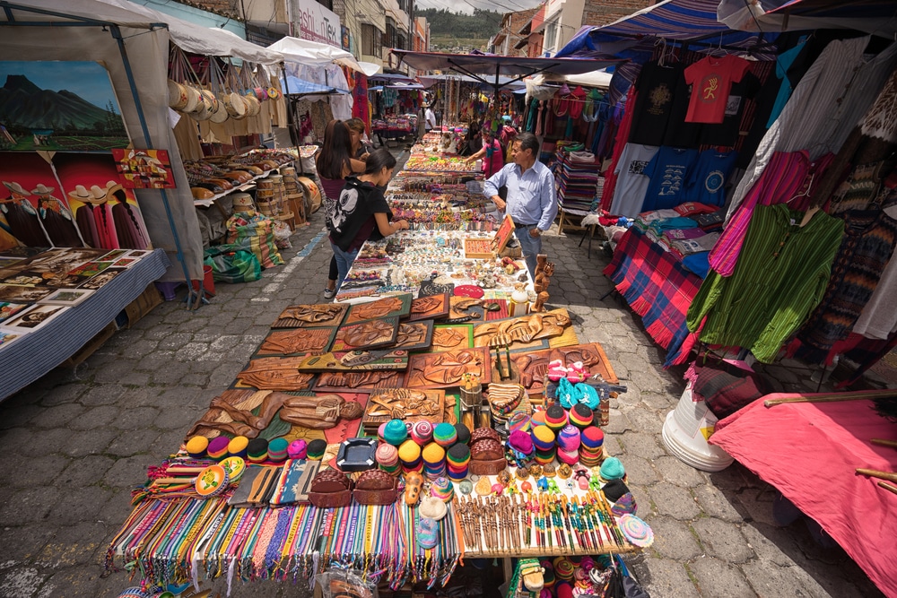 the Otavalo Market on a day trip from Quito Eucador