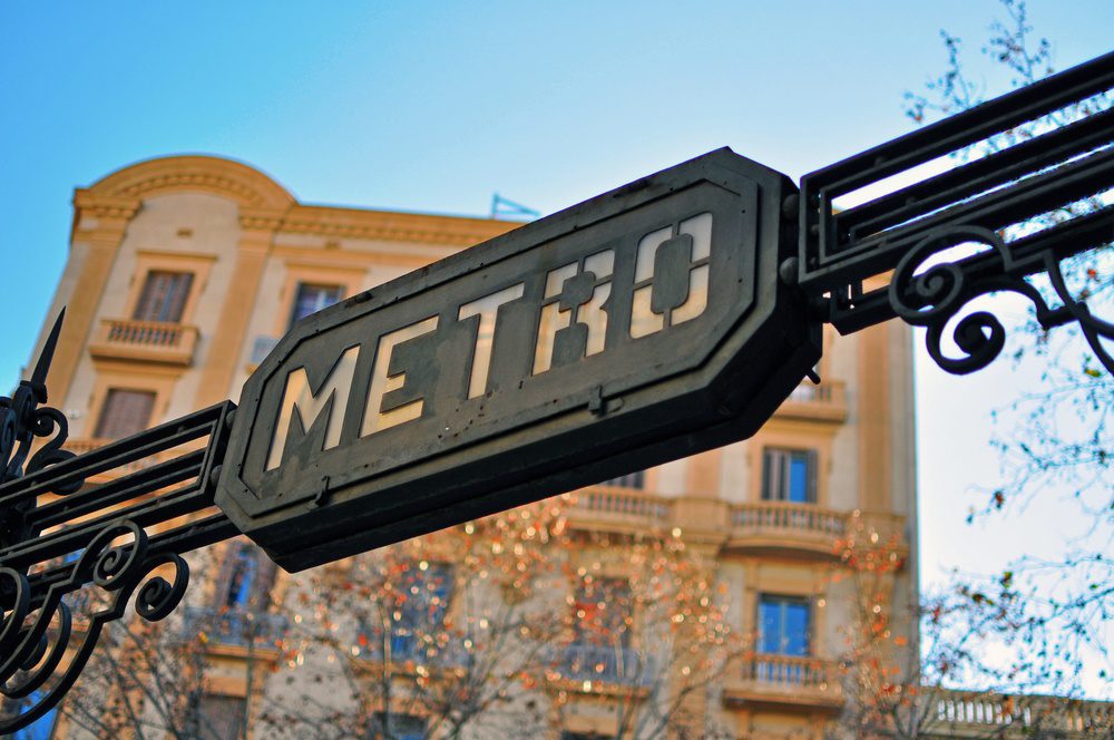 Metro sign, Barcelona