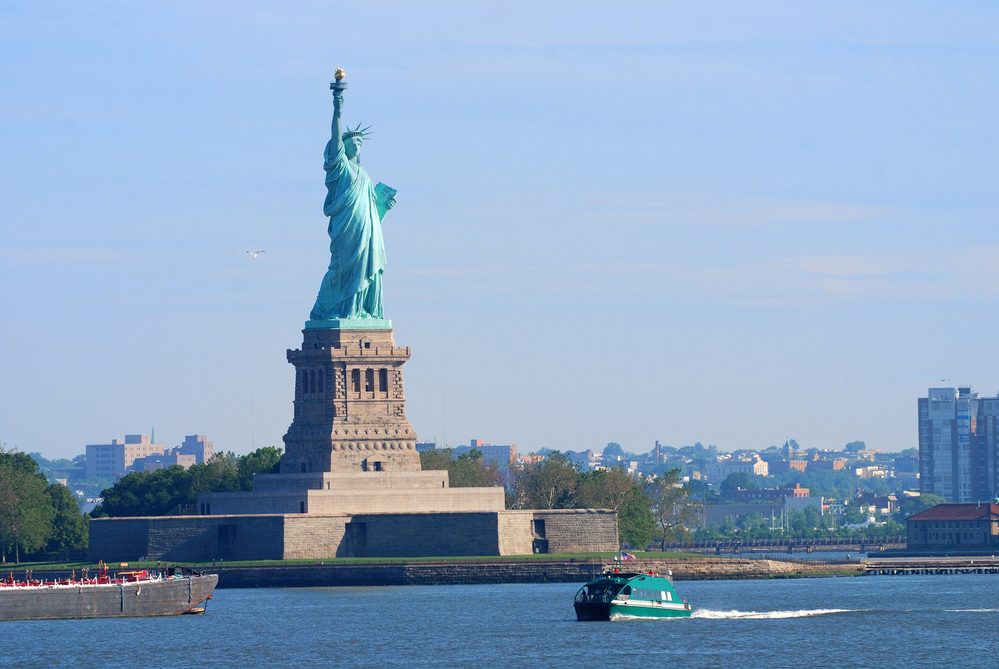 View of the Statue of Liberty NYC